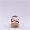 Oh My Sandals Cross Velcro Wedge - Champagne